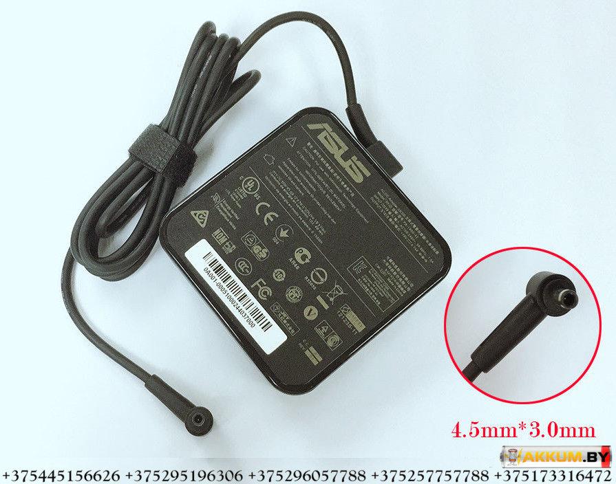 Оригинальное зарядное устройство для ноутбука ASUS 19v 4.74a 4.5x3.0 pin inside square shape - фото 3 - id-p147750343