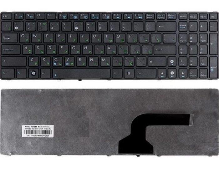 Клавиатура для ноутбука ASUS K52, K53, G73, A52, G60 с рамкой - фото 1 - id-p147750603