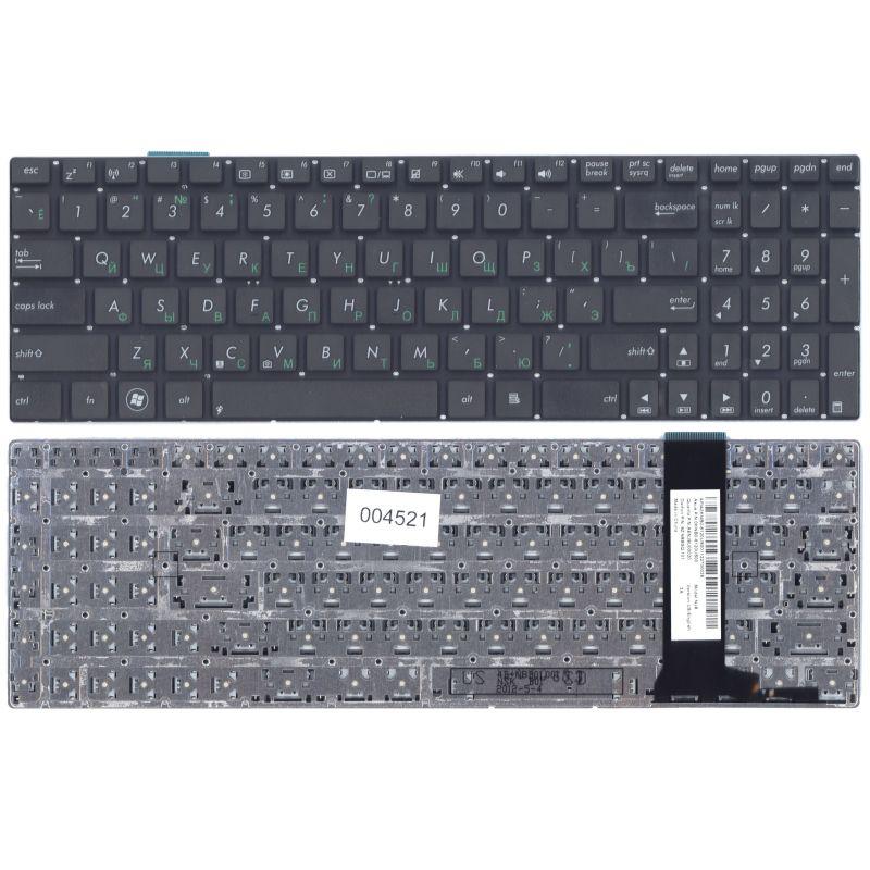 Клавиатура для ноутбука Asus N56, N56V, N76, N76V, G771 BLACK, RU Прямоугольный Enter - фото 1 - id-p147750615