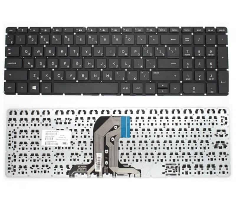 Клавиатура для ноутбука HP Pavilion HP 250 G4, G5, 255 G4, 15-ac, 15-af (черная без рамки) - фото 1 - id-p147751399