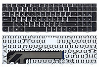 Клавиатура для ноутбука HP Probook 4535S, 4530S, 4730S (чёрная с серой рамкой)