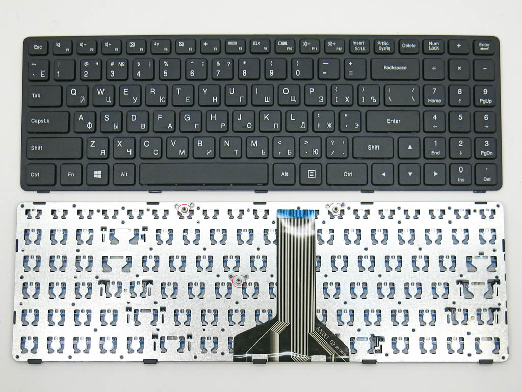 Клавиатура для ноутбука Lenovo IdeaPad 100-15IBD, 300-15IBR, 300-15ISK, 300-17ISK, RU - фото 1 - id-p147751471