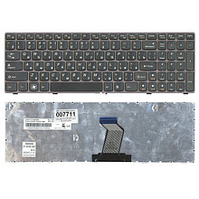 Клавиатура для ноутбука Lenovo IdeaPad B570, B580, V570, Z570, Z575, B590 (с чёрной рамкой)