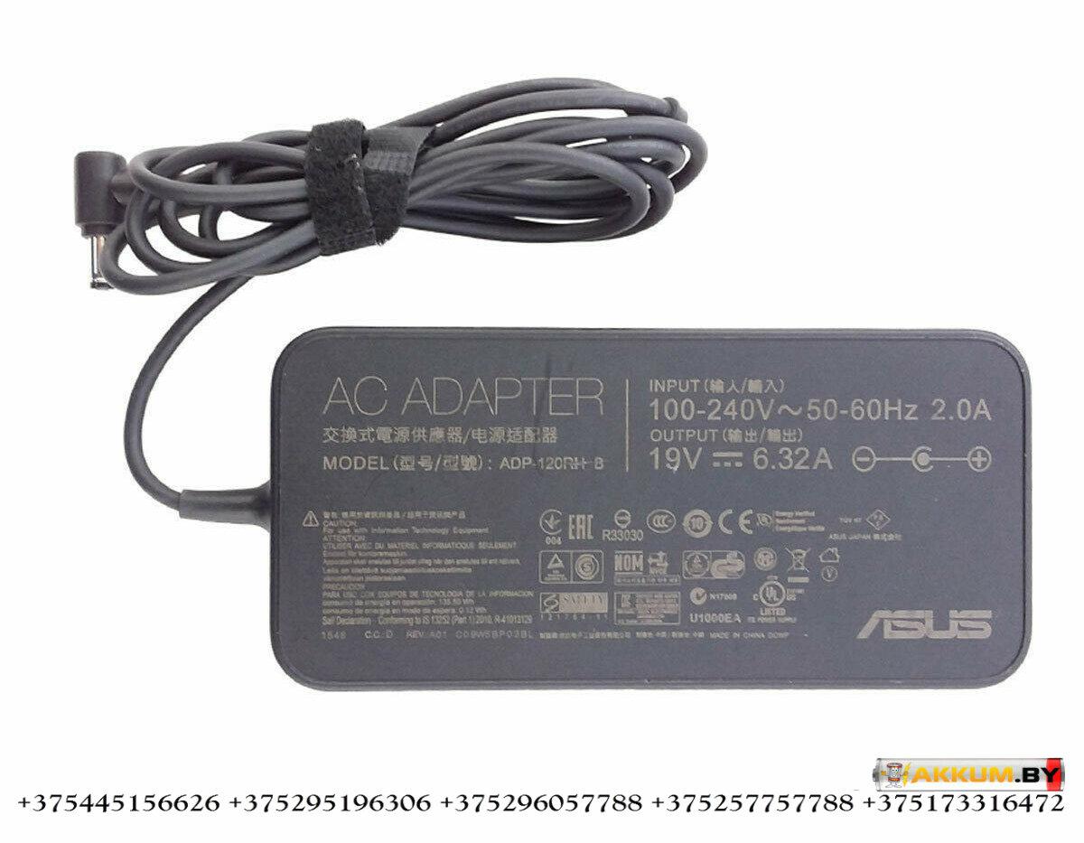 Оригинальное зарядное устройство для ноутбука Asus 19V 6.32A 6.0x3.7 120W Slim