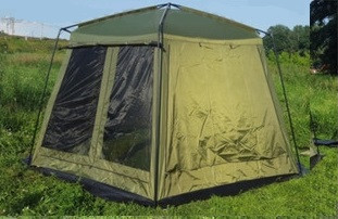 Шатер, тент палатка с москитной сеткой и шторками (430х430х235см), арт. LANYU 1629 - фото 6 - id-p81681186