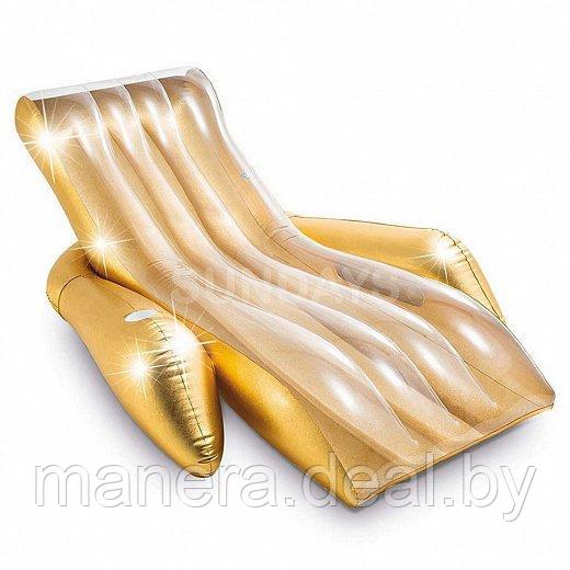 Пляжное кресло Intex Shimmering Gold Lounge - фото 1 - id-p151071153