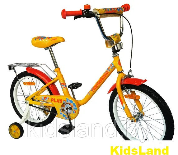 Детский велосипед Nameless  Play 14" (жёлто-оранжевый)