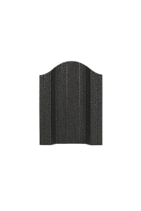 Металлический штакетник - "Омега" RAL 9005/9005 Черный МАТ