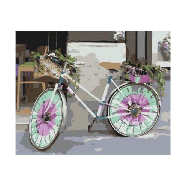 Живопись по номерам с акриловыми красками ,"Сонет",,40х50,"Велосипед для дамы" - фото 1 - id-p151085216