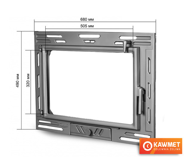 Дверцы для камина KAWMET W9 490x680 - фото 2 - id-p151086243