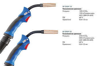 Укомплектованная горелка RF GRIP 25 - 4м № 002.D805.1