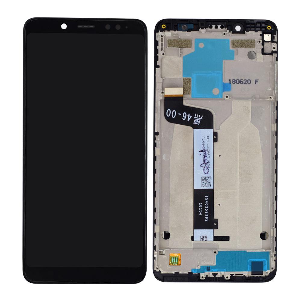 Модуль (матрица + тачскрин) для Xiaomi Redmi Note 5, Redmi Note 5 Pro, чёрный - фото 1 - id-p147751828