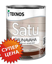 Teknos Satu Saunavaha - Воск для сауны и бани, бесцветный, 0.45л  Текнос Сату Саунаваха