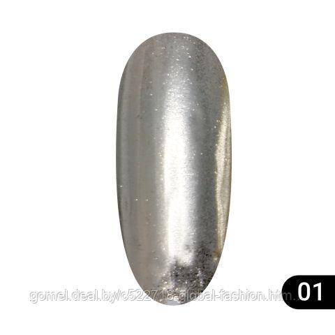 Втирка для ногтей Flash Silver, Global Fashion - фото 1 - id-p151090868