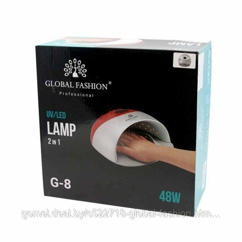 Лед/уф лампа для сушки ногтей 48W Global Fashion G-8-White - фото 6 - id-p151089980