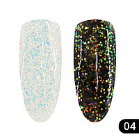 Глиттер гель хамелеон Global Fashion 5 гр, Glitter gel 04