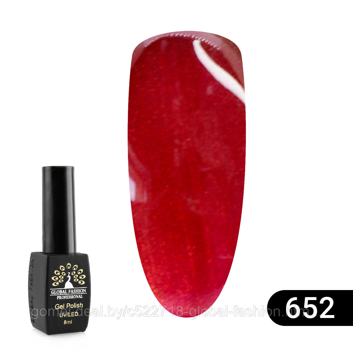 Гель лак Sexy Red, 8 мл Global Fashion 652 - фото 1 - id-p151092418