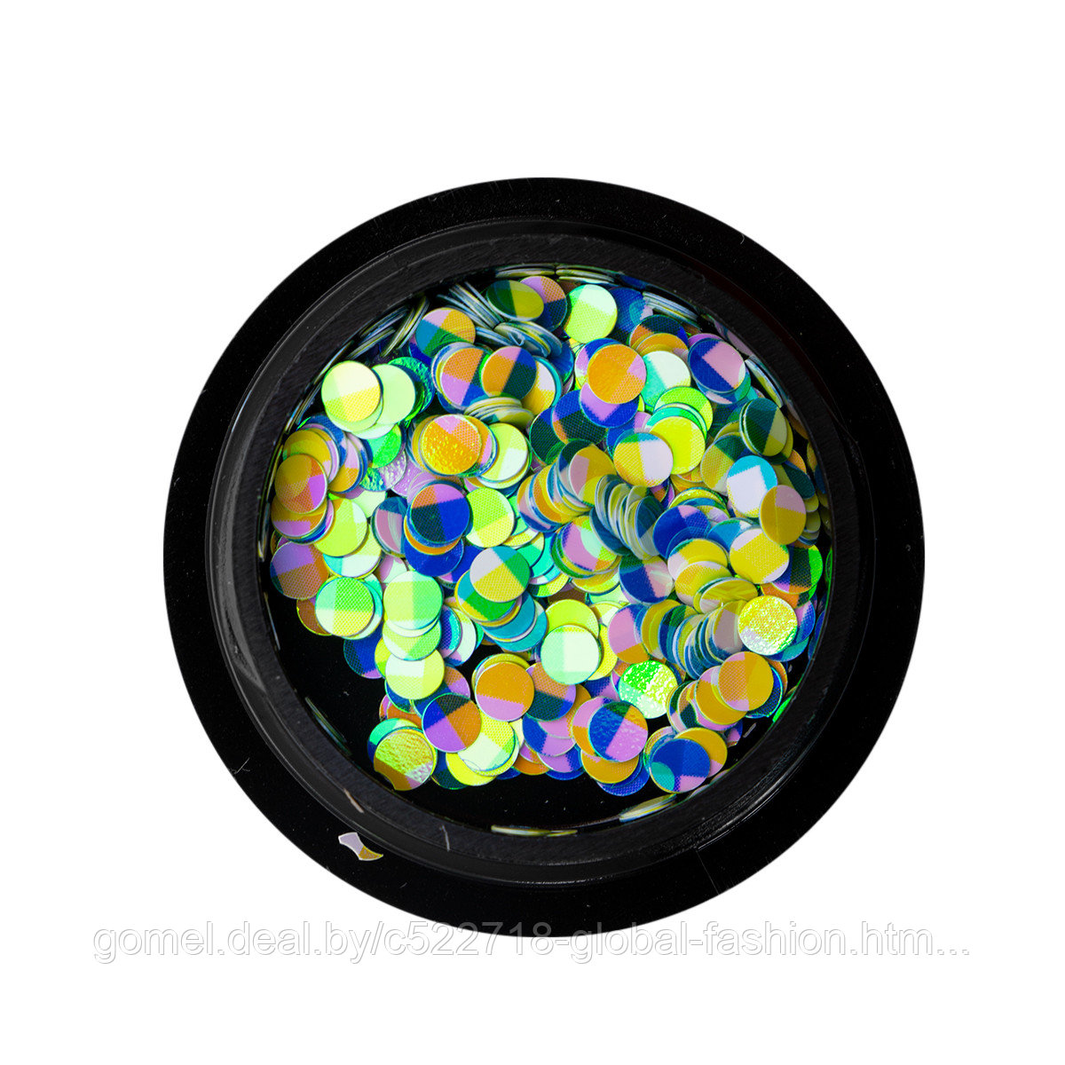 Декор для ногтей камифубики, дизайн в клеточку, синий цвет - фото 1 - id-p151092526