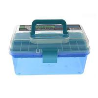 Пластиковый чемодан для хранения и транспортировки инструментов, blue, маленький BX-03
