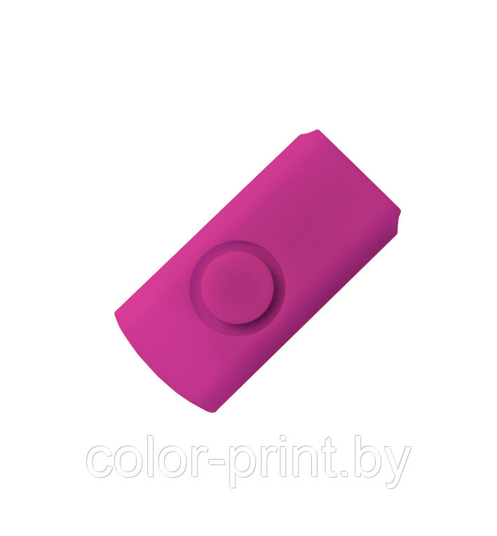 Корпус для флеш накопителя Twister, пластик Софт Тач, розовый