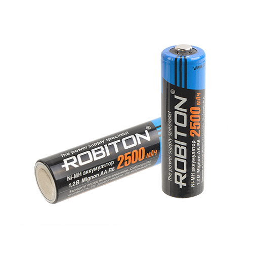Аккумулятор AA Robiton 2500мАч 1.2В (Ni-MH) - фото 2 - id-p47856998