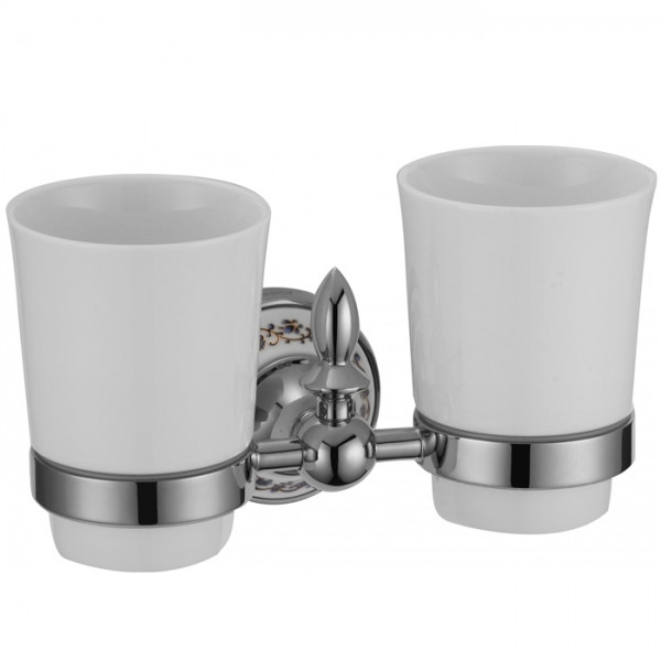 Держатель для двух стаканов Savol S-06868A хром