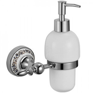 Дозатор для жидкого мыла с настенным держателем Savol S-06831A хром