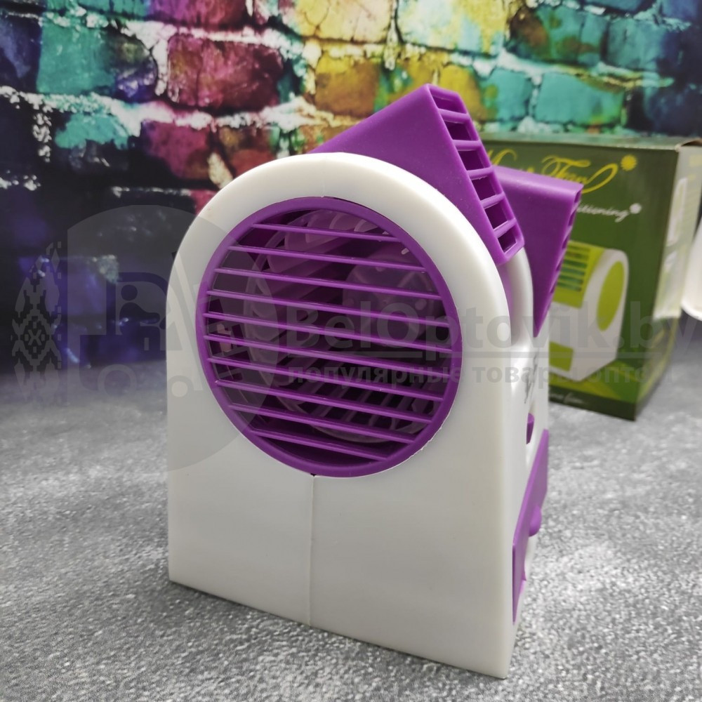 Мини вентилятор - охладитель воздуха Mini Fan Голубой - фото 10 - id-p93848866