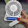 Мини вентилятор USB Fashion Mini Fan, 3 скорости обдува (заряжается от USB) Белый, фото 2