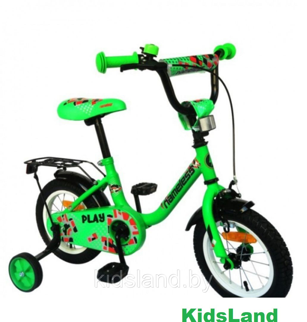 Детский велосипед Nameless  Play  14" (зелёный)