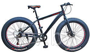 Велосипед Avenger A262D 26" FAT (чёрный/красный)