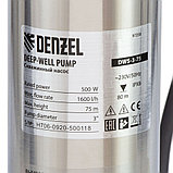Скважинный насос DWS-3-75, винтовой, диаметр 3", 500 Вт, 1600 л/ч, напор 75 м Denzel, фото 10