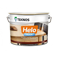 Лак для дерева, водоразбавляемый Текнос Хело аква 40 Teknos Helo Aqua 40 semigloss 9 л