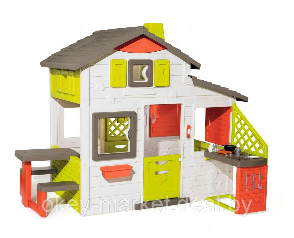 Детский игровой домик Smoby с кухней 810202 - фото 1 - id-p151129476