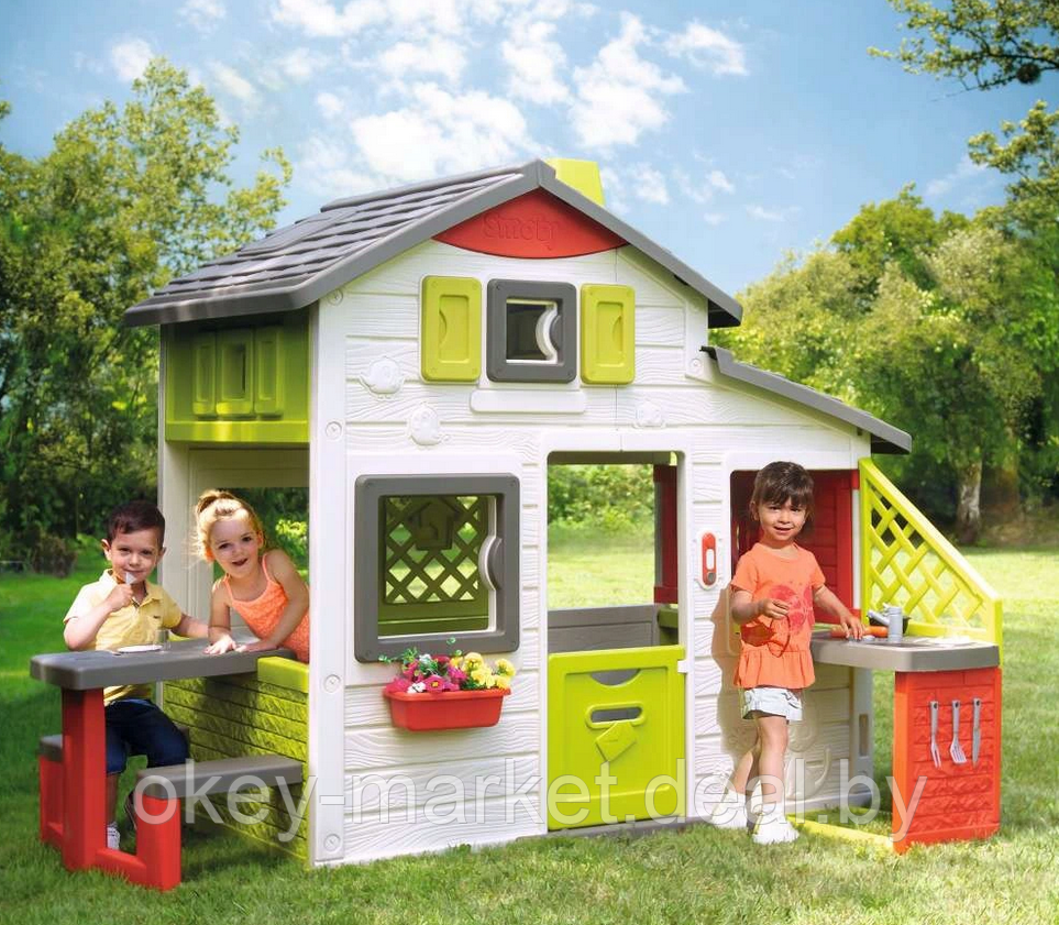 Детский игровой домик Smoby с кухней 810202 - фото 2 - id-p151129476