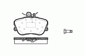 040402 REMSA Колодки тормозные TOYOTA COROLLA 00- перед. GDB764s