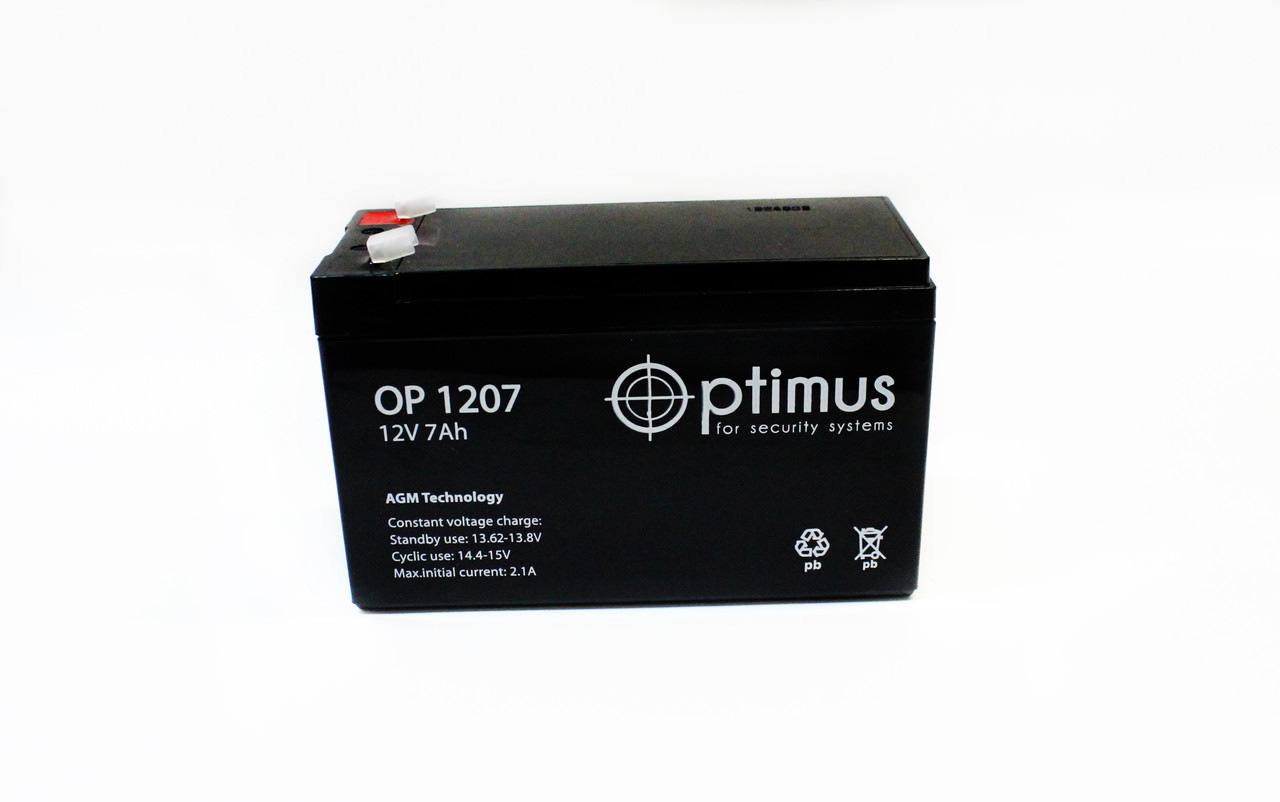 Аккумулятор "OPTIMUS OP1207" 12V 7Ah