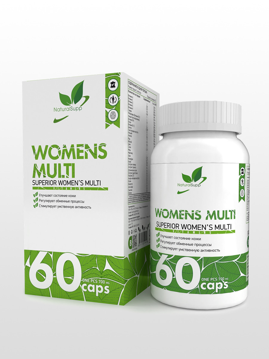 Витамины, минералы и жирные кислоты NaturalSupp Womens multi 60 капс - фото 1 - id-p151129828