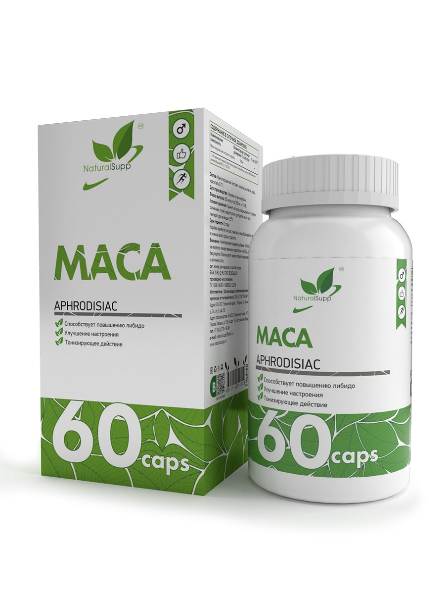 Специальные препараты NaturalSupp Maca 60 капс - фото 1 - id-p151129831