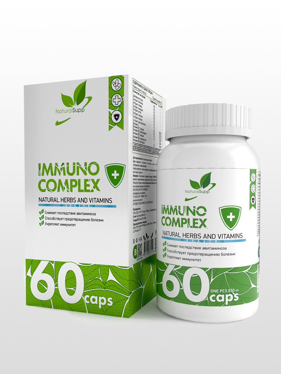 Скидки NaturalSupp Immuno complex 60 капс - фото 1 - id-p151129834