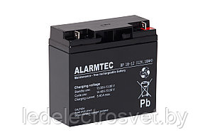 Батарея аккумуляторная Alarmtec BP18-12, 12V/18Ah, 168x182x77 HxLxW, 5.32kg, 5 лет