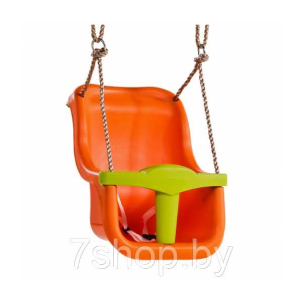 Детские подвесные качели KBT Baby Luxe (оранжевый/салатовый)