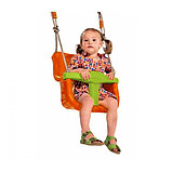 Детские подвесные качели KBT Baby Luxe (оранжевый/салатовый), фото 2