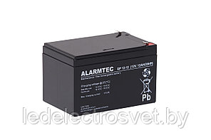 Батарея аккумуляторная Alarmtec BP12-12, T1, 12V/12Ah, 95(101)x151x98 HxLxW, 3.2kg, 5 лет