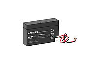 Батарея аккумуляторная Acumax AM0.8-12, 12V/0.8Ah, 62x96x25 HxLxW, 0.35kg, 6-9 лет