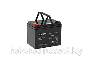 Батарея аккумуляторная Acumax AML35-12, 12V/35Ah, 164x195x130 HxLxW, 10.5kg, 10-12лет