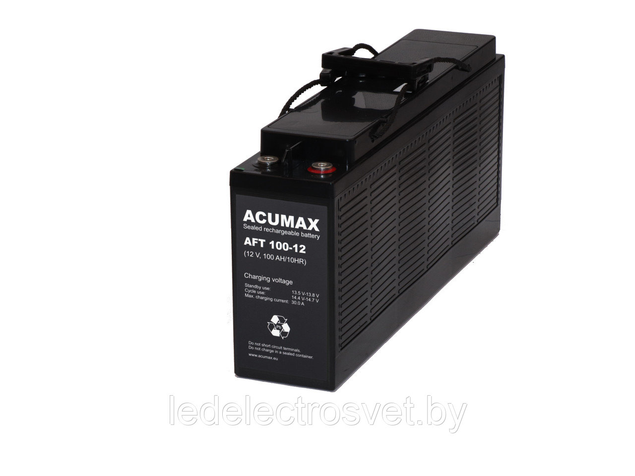 Батарея аккумуляторная Acumax AFT100-12, 12V/103Ah, 239x508x110 HxLxW, 35kg, 10-12лет