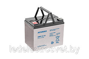 Батарея аккумуляторная Acumax AMG31-12, 12V/31Ah, 167x195x130 HxLxW, 10.7kg, 10-12лет