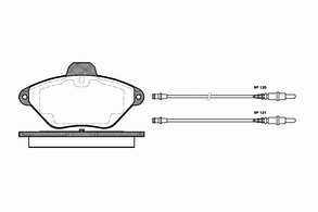 439 04 REMSA FO592581=450 004B-SX=FDB875 !колодки дисковые п.\ Citroen Xantia 1.6i-2.0i/1.9D/TD 93-98