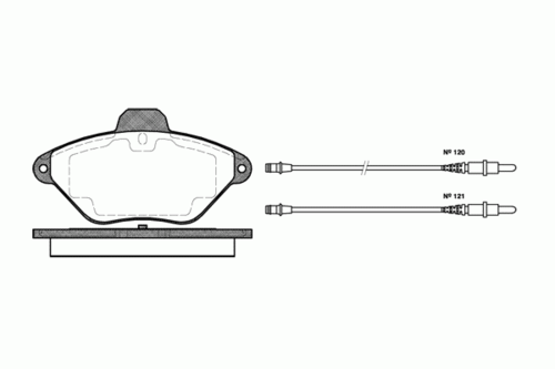 439 04 REMSA FO592581=450 004B-SX=FDB875 !колодки дисковые п.\ Citroen Xantia 1.6i-2.0i/1.9D/TD 93-98 - фото 1 - id-p151137470